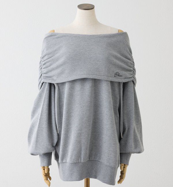  「オフショルパーカーワンピ」|ワンピース|