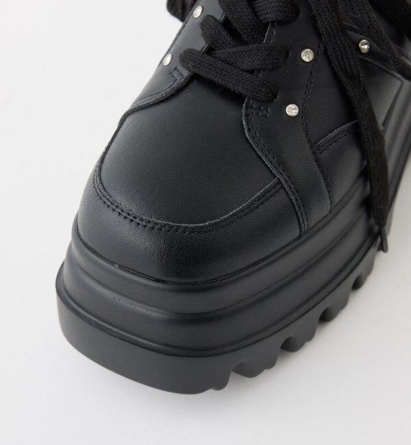  「ビジュー付きトリプルソールスニーカー／ブラック」|その他|