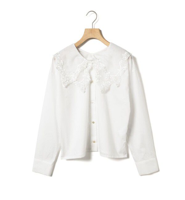 MARMARMAR「MARMARMAR レースカラーロングスリーブシャツ」|シャツ・ブラウス|
