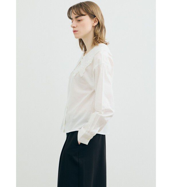 MARMARMAR「MARMARMAR レースカラーロングスリーブシャツ」|シャツ・ブラウス|