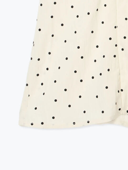 Lugnoncure「ドット柄バックリボンフリルブラウス」|シャツ・ブラウス|