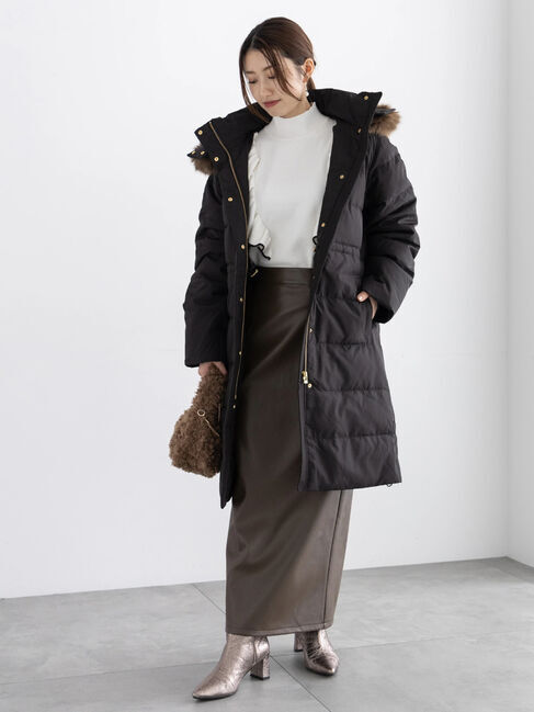 Te chichi「エコレザーロングナロースカート」|スカート|