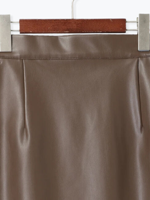 Te chichi「エコレザーロングナロースカート」|スカート|