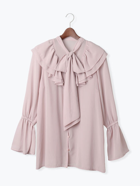 Te chichi「ボウタイチュニックフリルブラウス《2025Autumn catalog vol.2 item》」|シャツ・ブラウス|