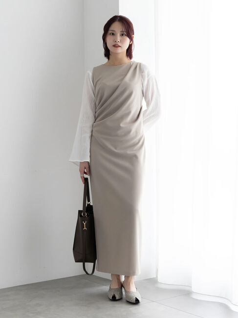 Te chichi「ドレープ I ラインワンピース」|ワンピース|