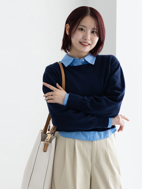 Te chichi「コンパクトクルーネックニット」|ニット・セーター|