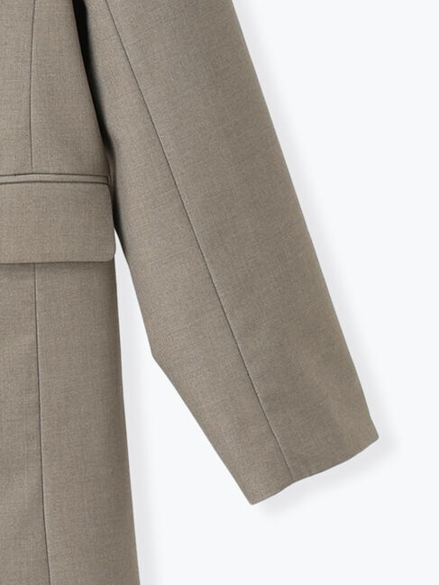 Te chichi「ノーカラーダブルブレストジャケット」|その他|