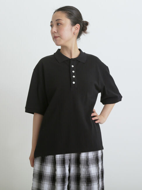 sm2rhythm「カノコポロシャツ」|シャツ・ブラウス|ブラック