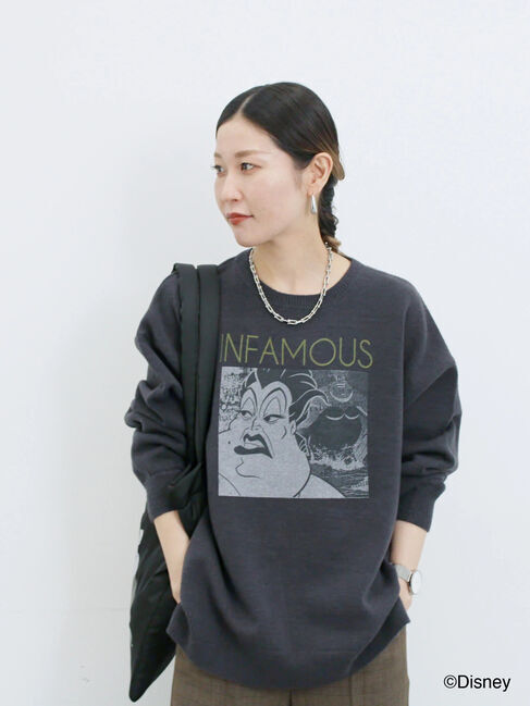 Samansa Mos2 blue「【Disney】ヴィランズ/ニット」|ニット・セーター|