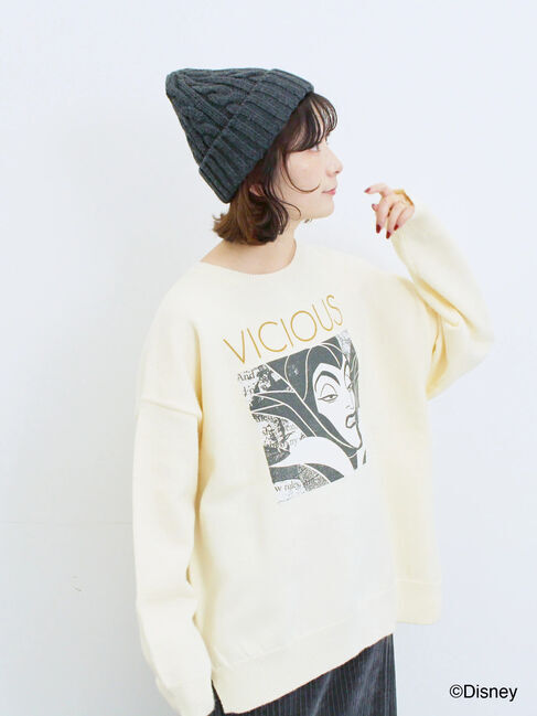 Samansa Mos2 blue「【Disney】ヴィランズ/ニット」|ニット・セーター|