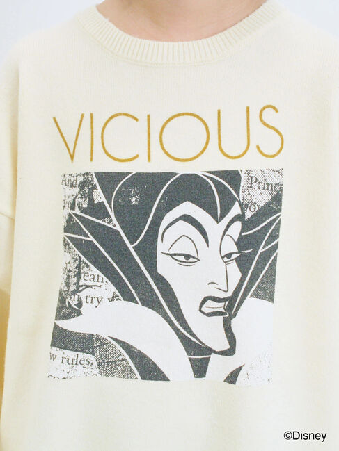 Samansa Mos2 blue「【Disney】ヴィランズ/ニット」|ニット・セーター|