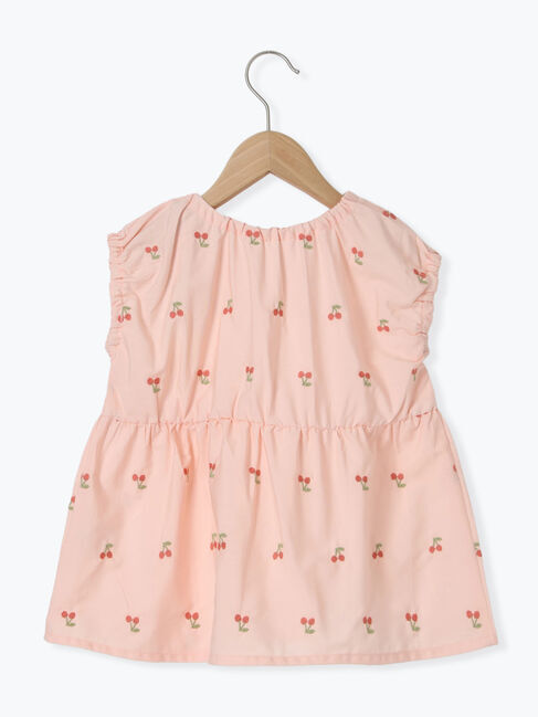 Samansa Mos2 Lagom「チェリー刺繍ノースリブラウス」|シャツ・ブラウス|