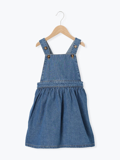 Samansa Mos2 Lagom「デニムジャンバースカート」|ワンピース|