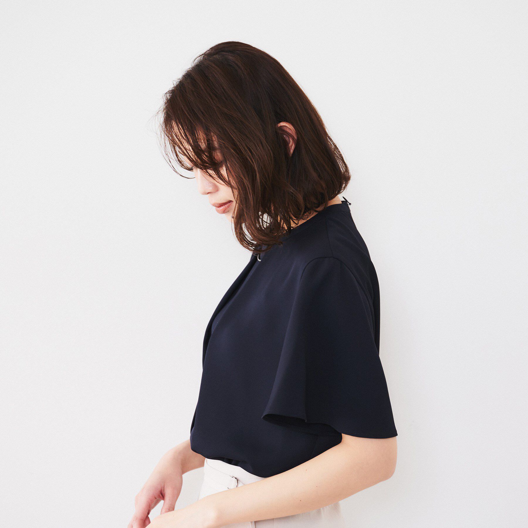 UNTITLED「【通勤／二の腕カバー】メタルパーツブラウス」|シャツ・ブラウス|