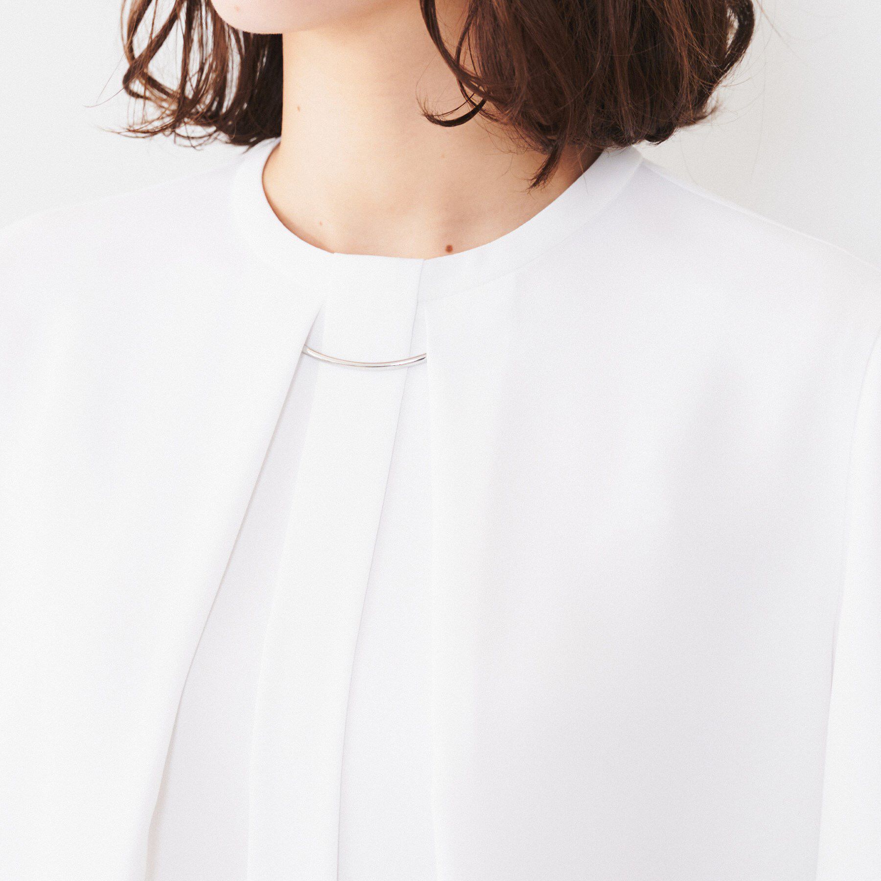 UNTITLED「【通勤／二の腕カバー】メタルパーツブラウス」|シャツ・ブラウス|