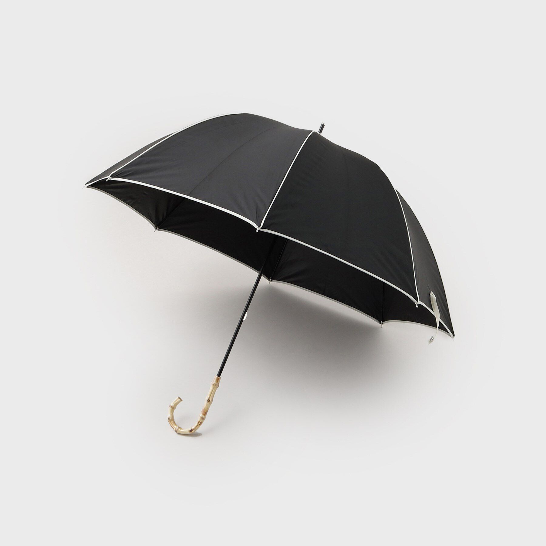 UNTITLED「【遮熱・長傘】becauseパイピングラージ」|傘|ブラック(019)