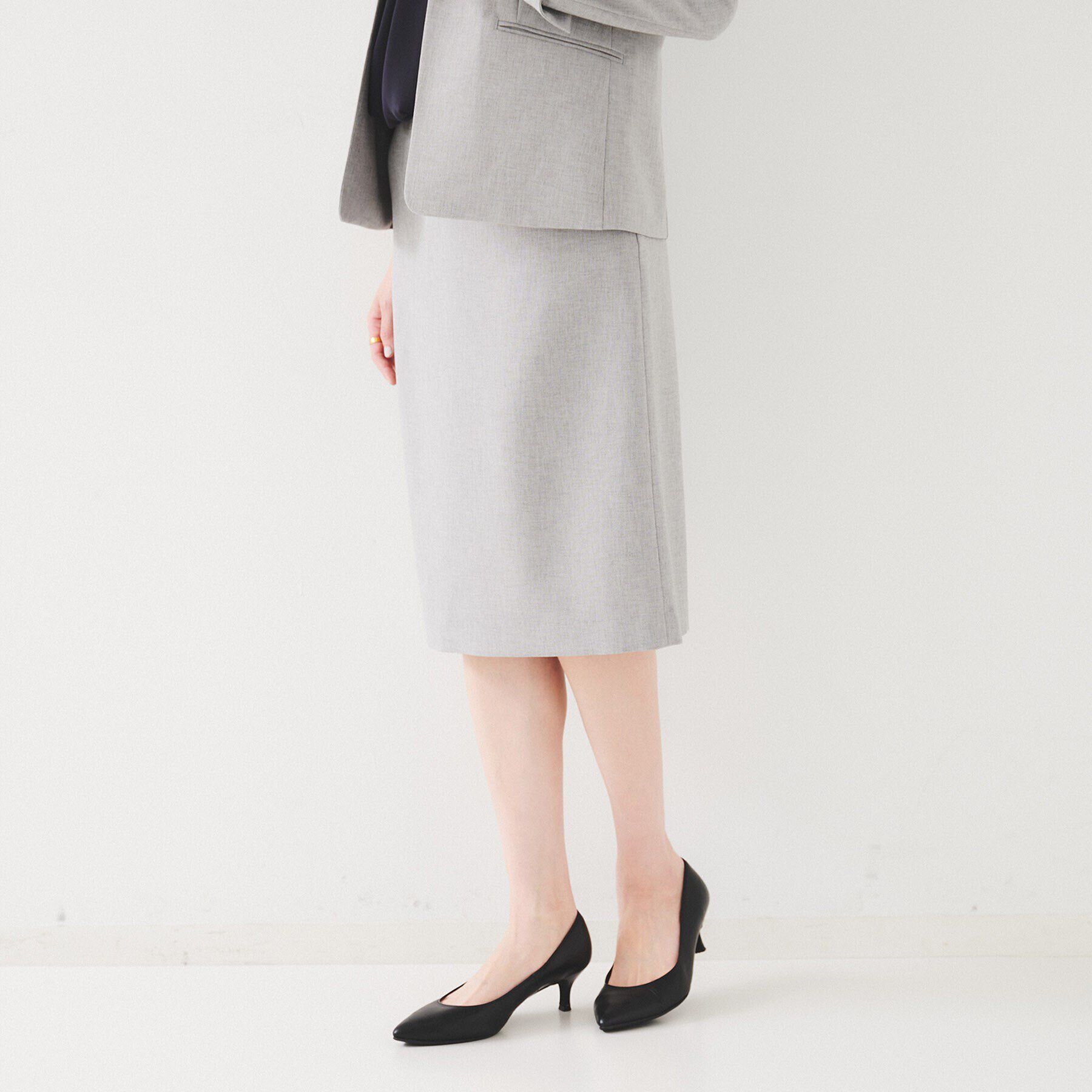 UNTITLED「【セットアップ可能】リネンライク タイトスカート」|スカート|