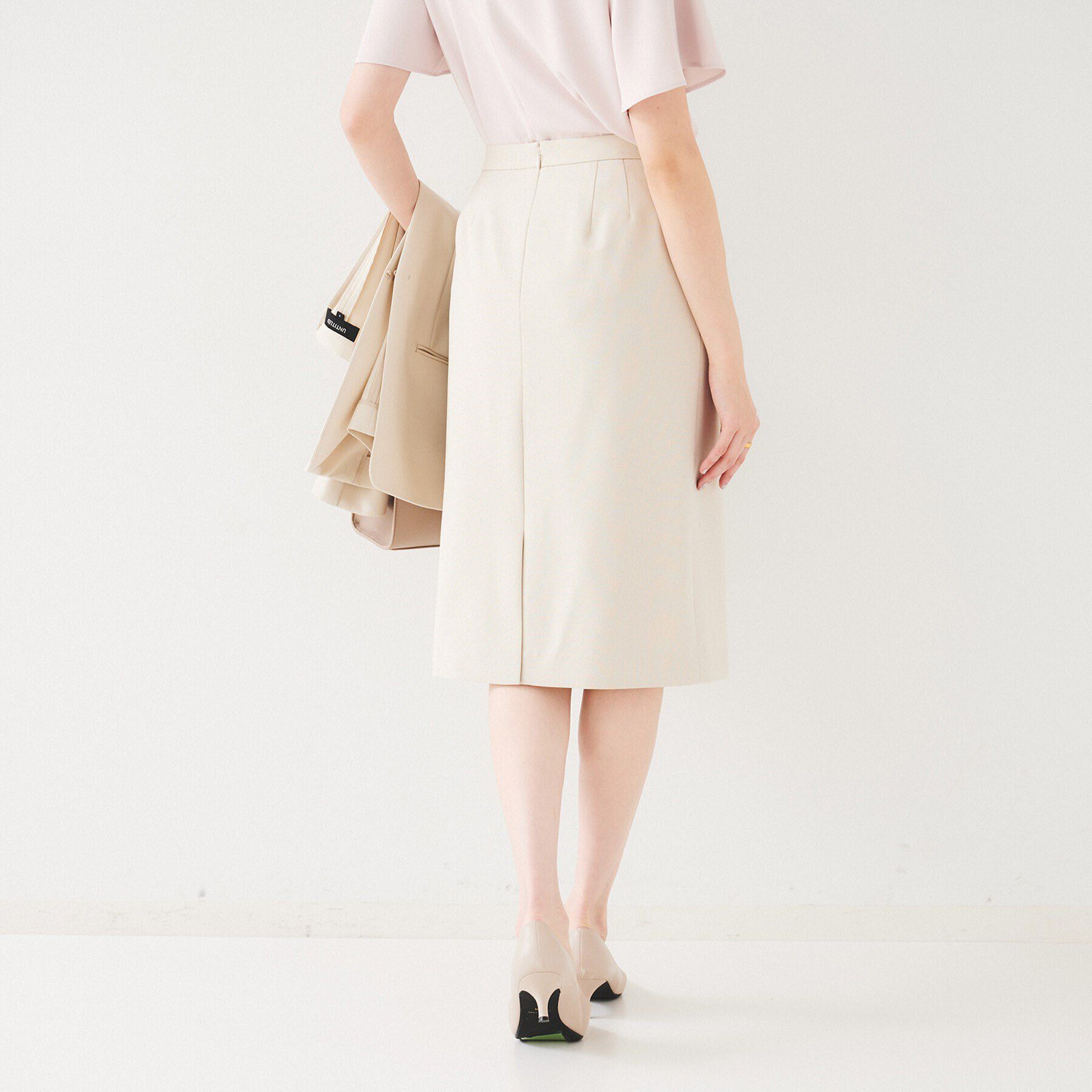 UNTITLED「【セットアップ可能】リネンライク タイトスカート」|スカート|