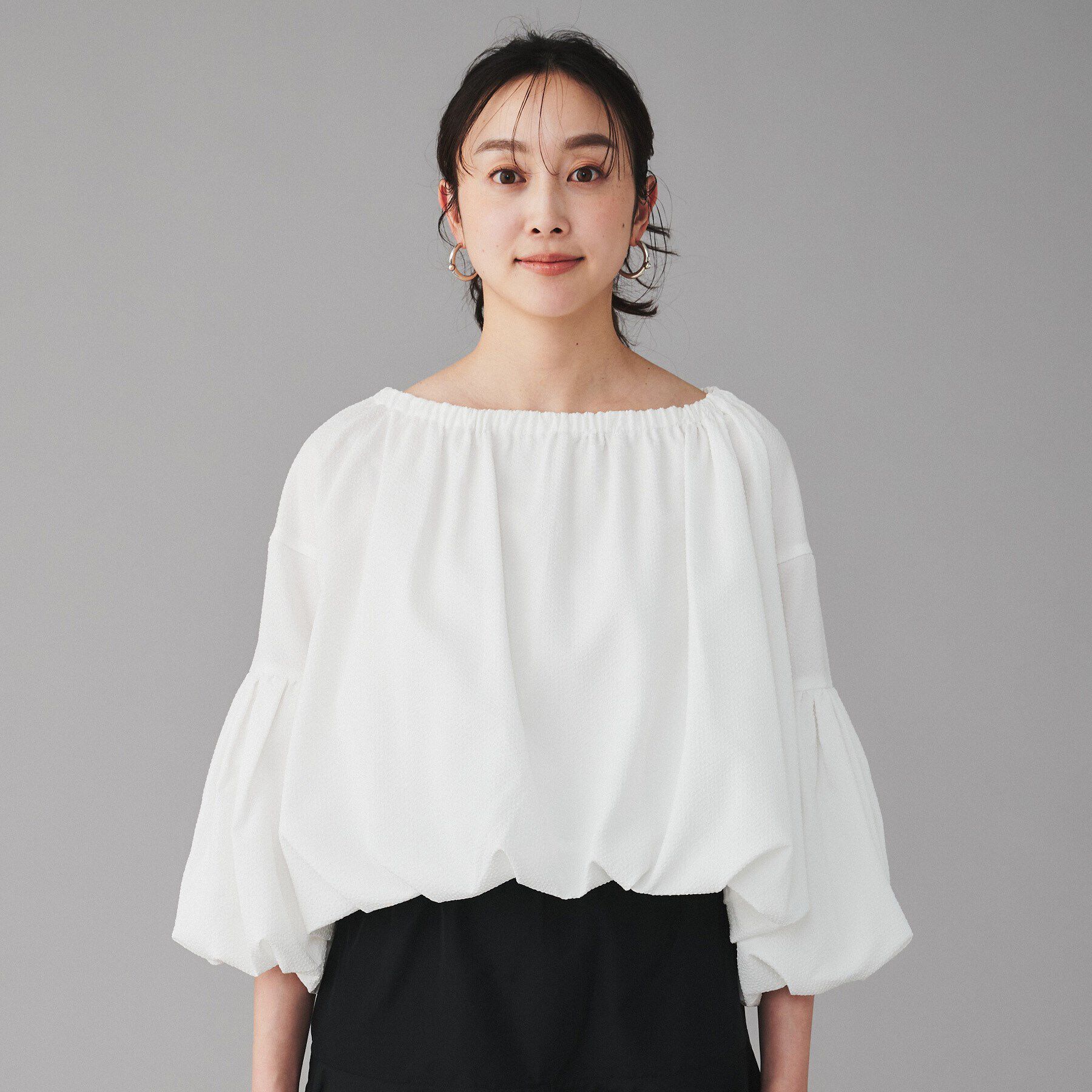 UNTITLED「【MARILYN MOON】別注 前後2way バルーンスリーブブラウス」|シャツ・ブラウス|