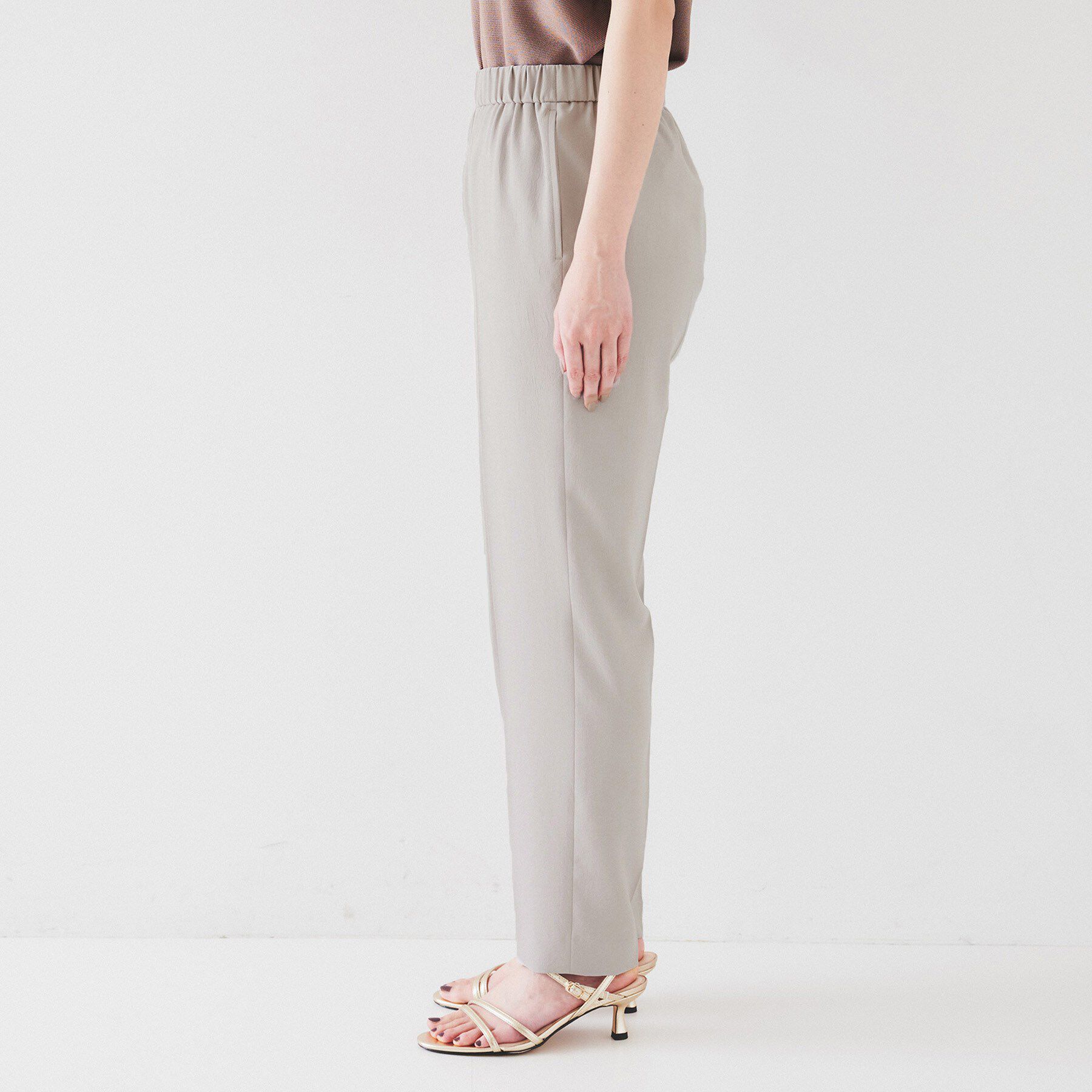 UNTITLED「【セットアップ可能/接触冷感/イージーケア/ウエストゴム仕様】リラクミスト テーパードパンツ」|その他|