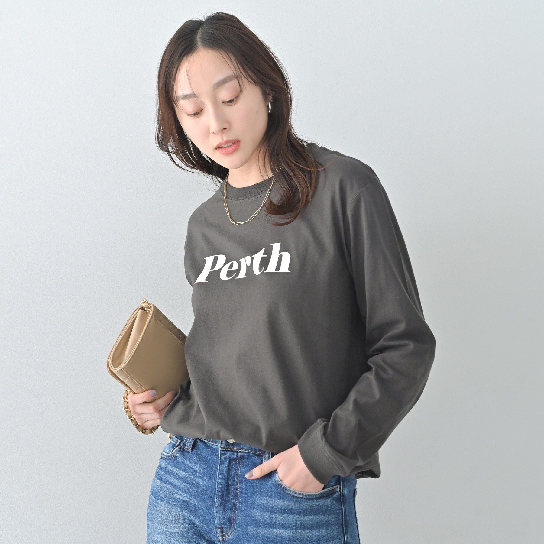 UNTITLED「【Healthy DENIM】PerthロングTシャツ」|Tシャツ・カットソー|