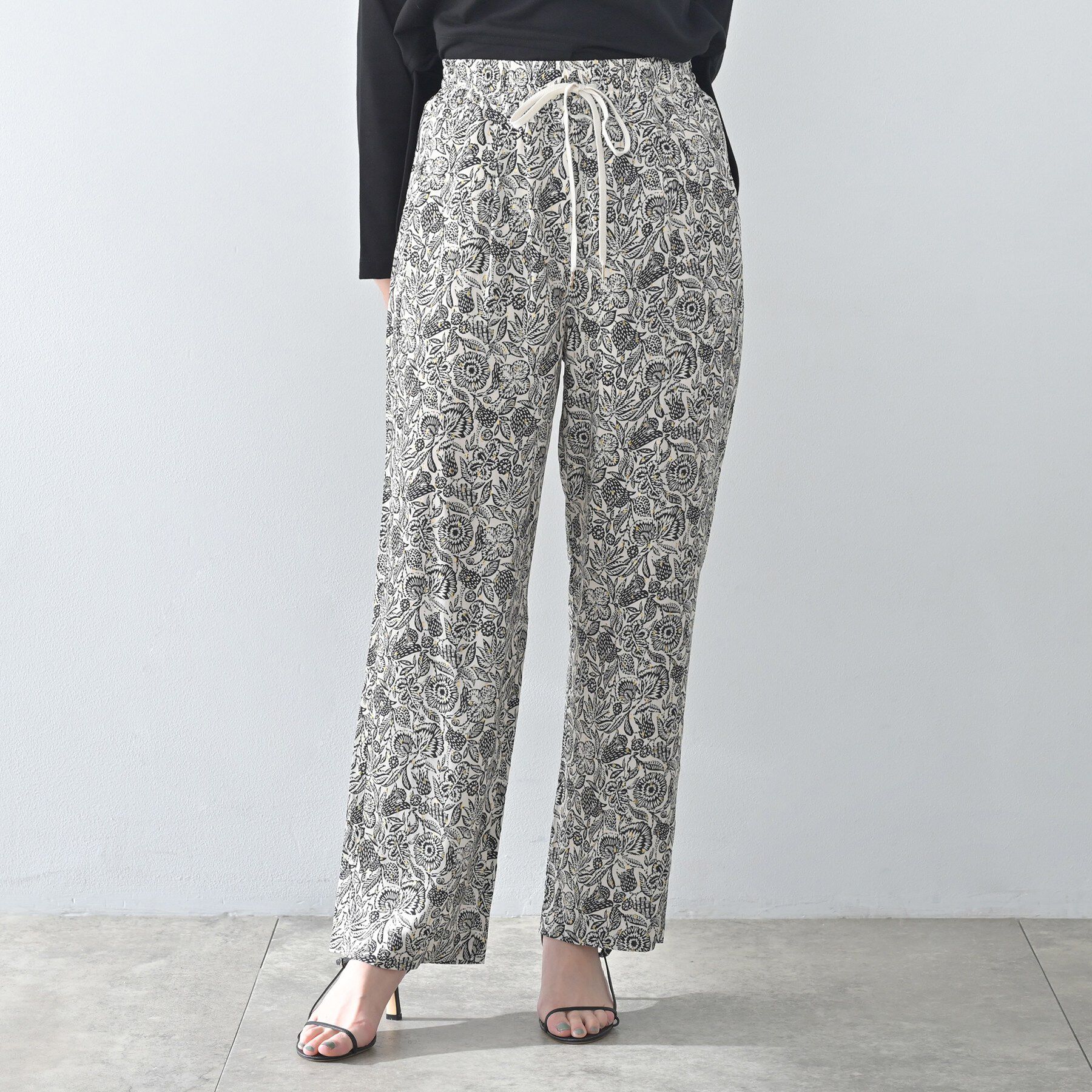 UNTITLED「【Munich】ワイドレッグイージーパンツ／flower」|その他|