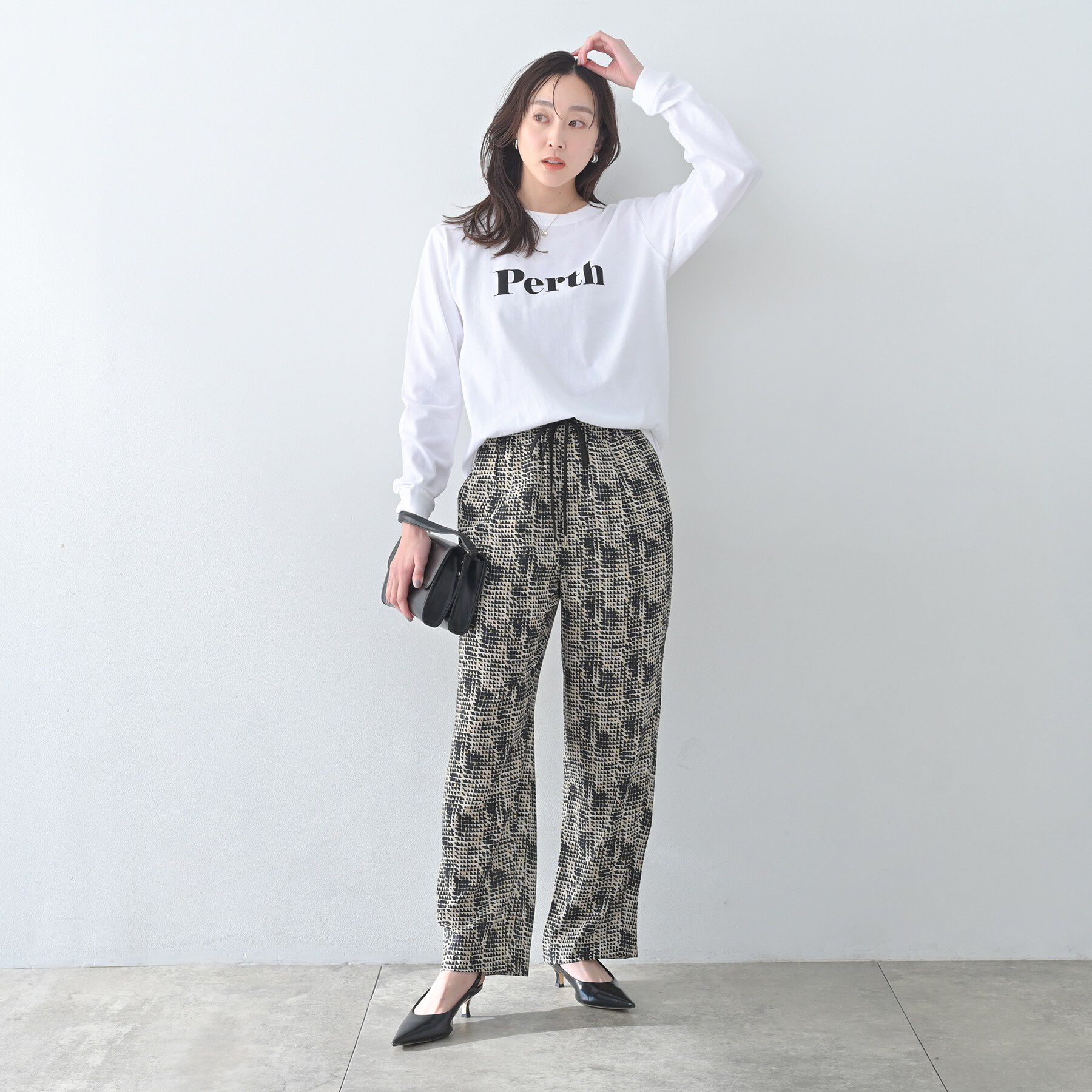 UNTITLED「【Munich】ワイドレッグイージーパンツ／geometric」|その他|