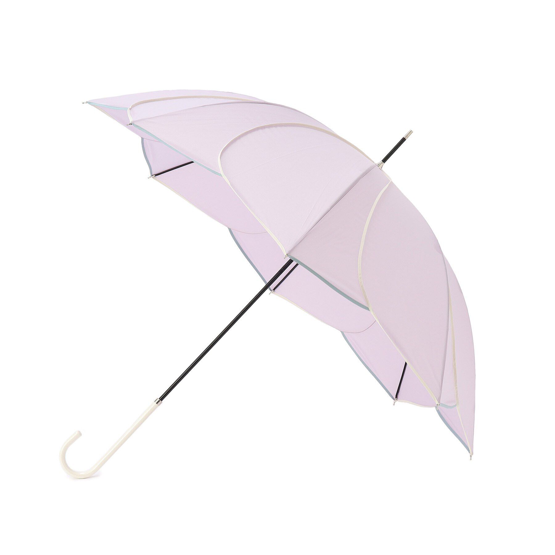 grove「バイカラーパイピング長傘」|傘|ライトパープル(08