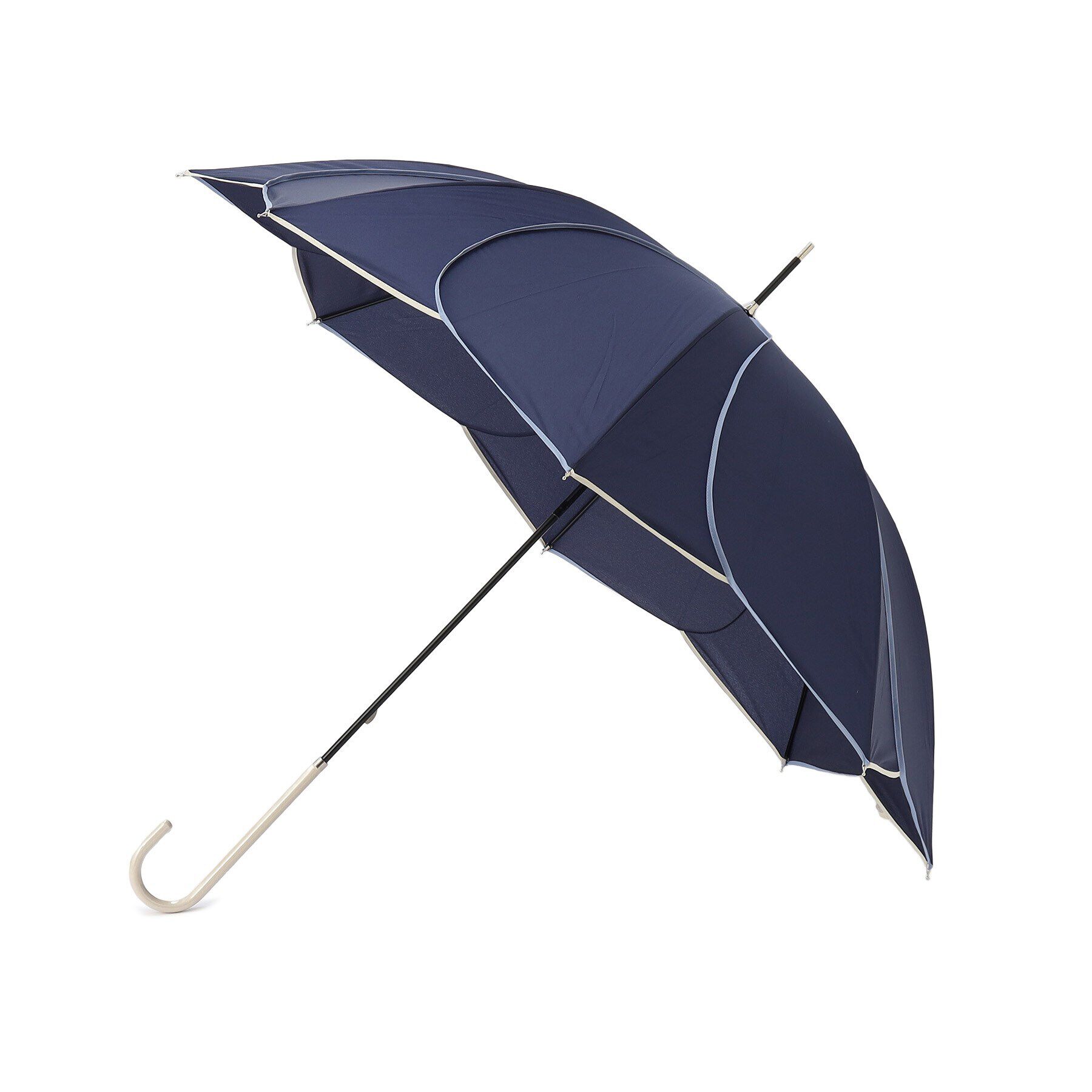 grove「バイカラーパイピング長傘」|傘|ダークネイビー(09