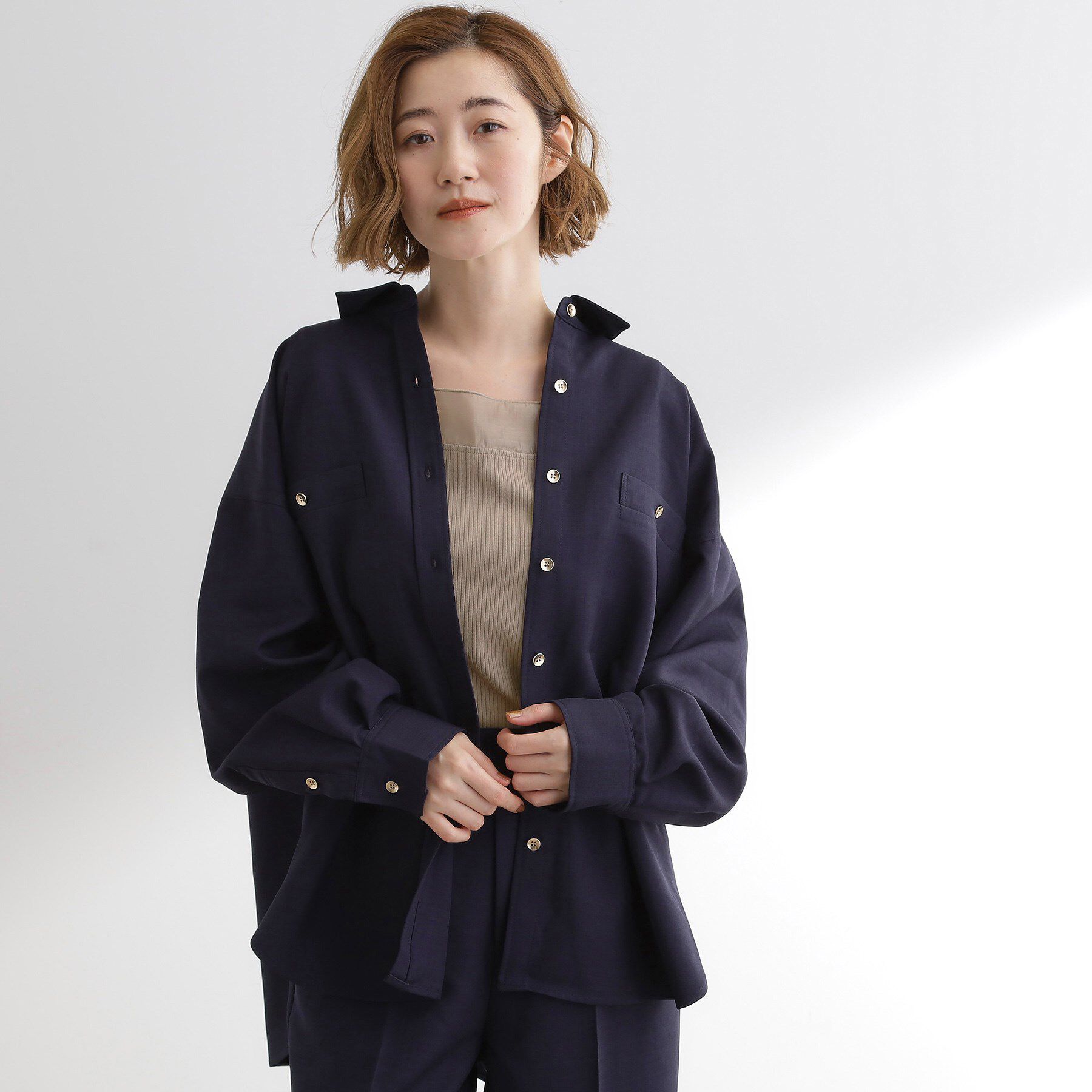 grove「シアードッキングタンクトップ」|キャミソール|