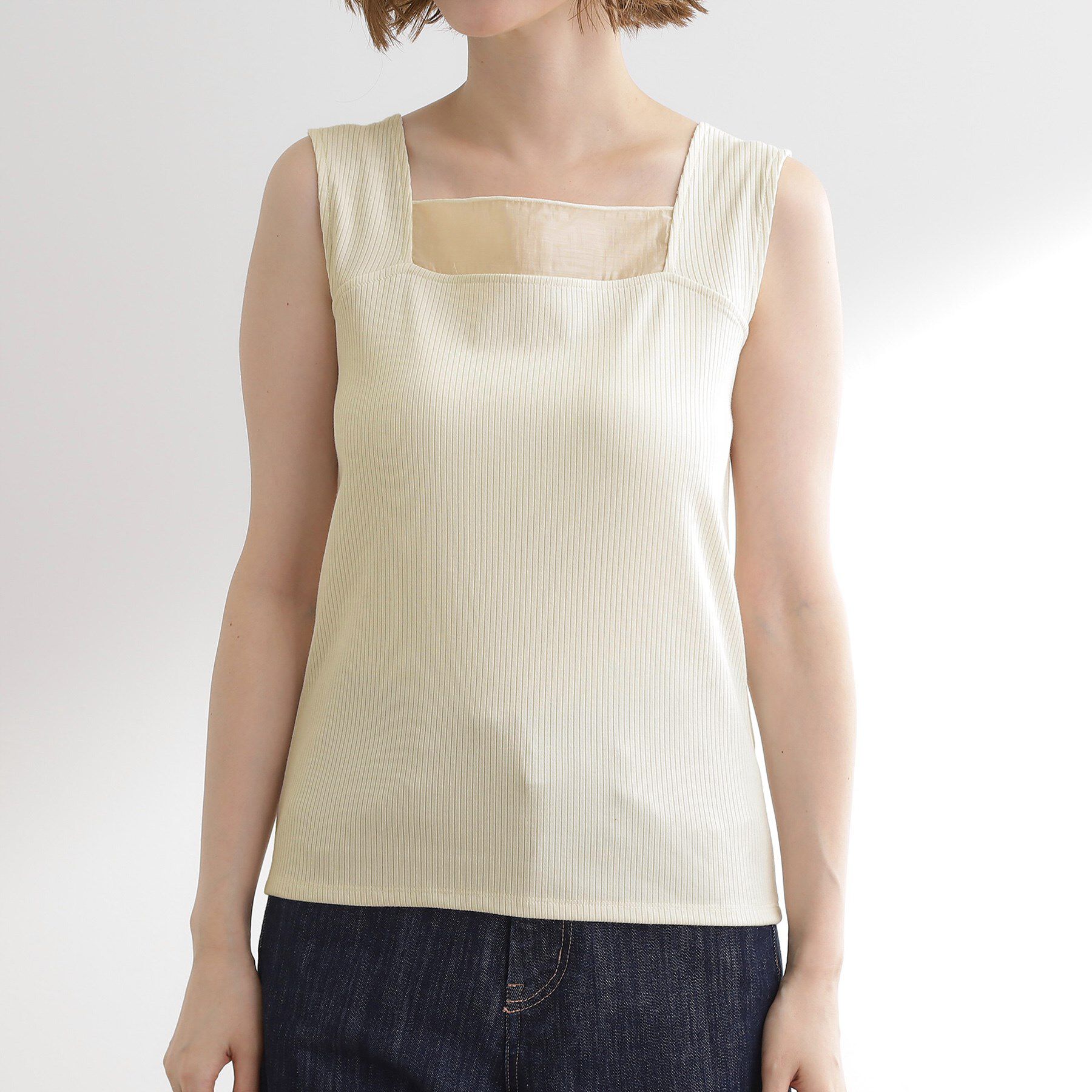 grove「シアードッキングタンクトップ」|キャミソール|