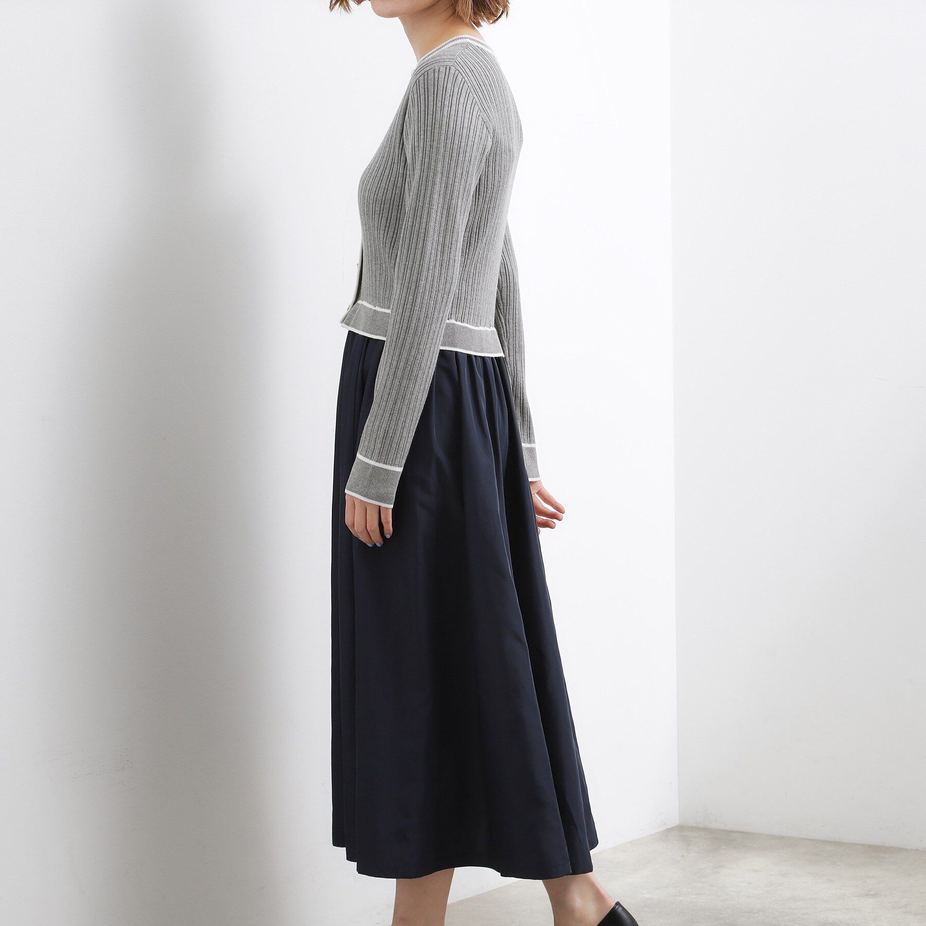 grove「一枚で装いが整う　マルチボーダーアソートドッキングワンピース」|ワンピース|