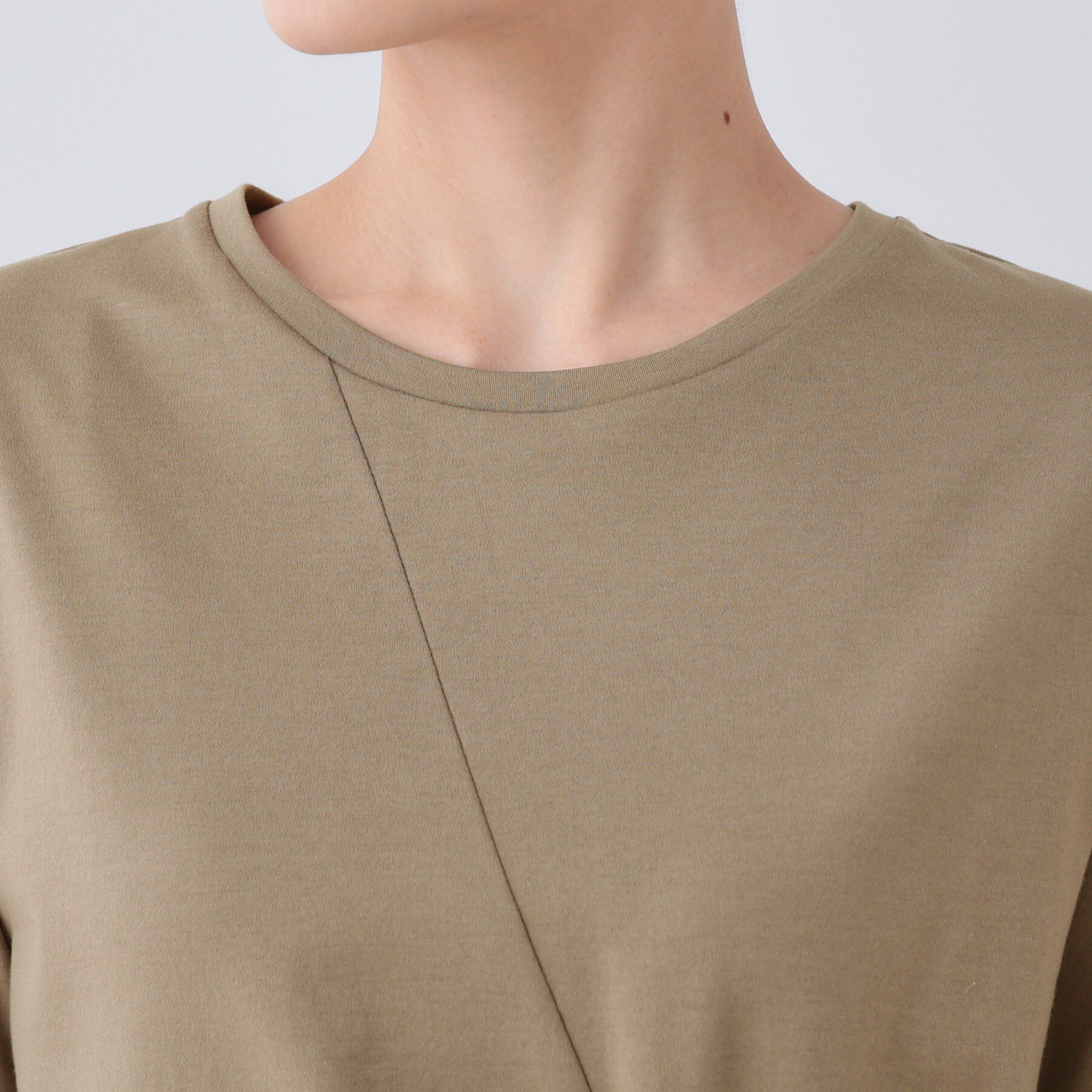 INDIVI「【洗える】ねじりデザインTシャツ」|Tシャツ・カットソー|