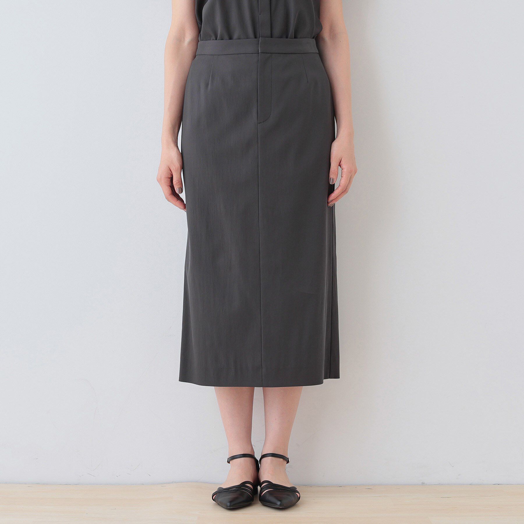 INDIVI「【洗える／SETUP可能／UVケア】ストレートラインスカート」|スカート|