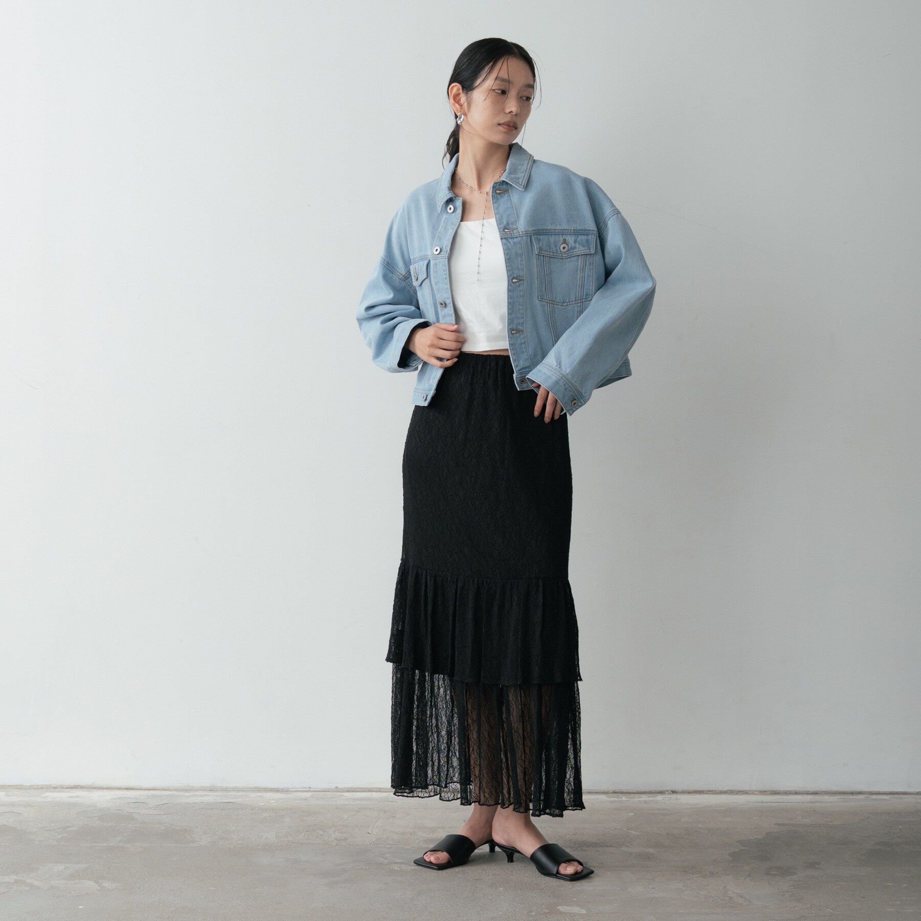 GALLEST「ボックスデニムジャケット」|デニムジャケット|