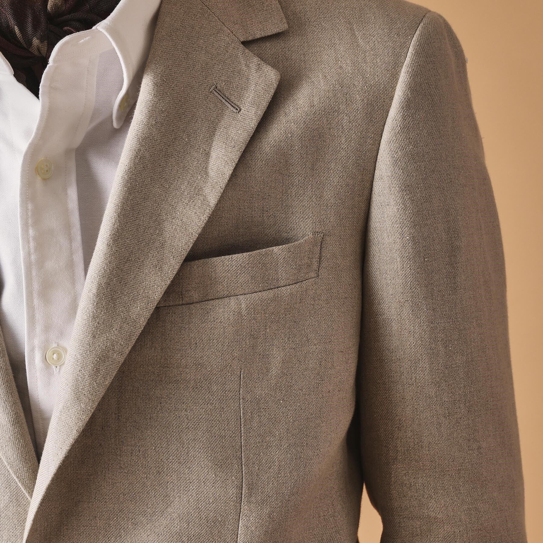 40CARATS&525「リネン テーラードジャケット」|テーラードジャケット|