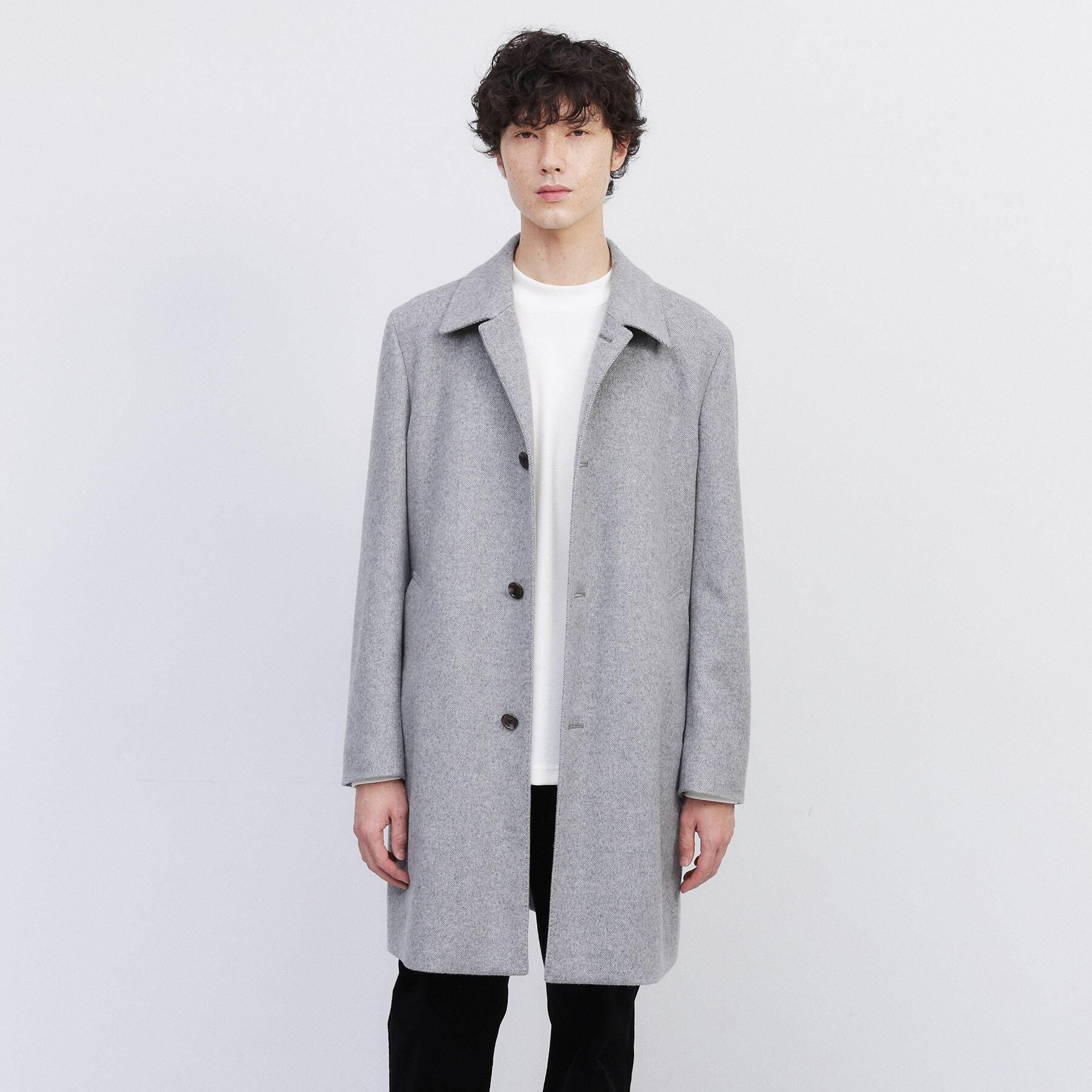 TAKEO KIKUCHI「カシミヤブレンド ビーバー調ステンカラーコート」|ステンカラーコート|