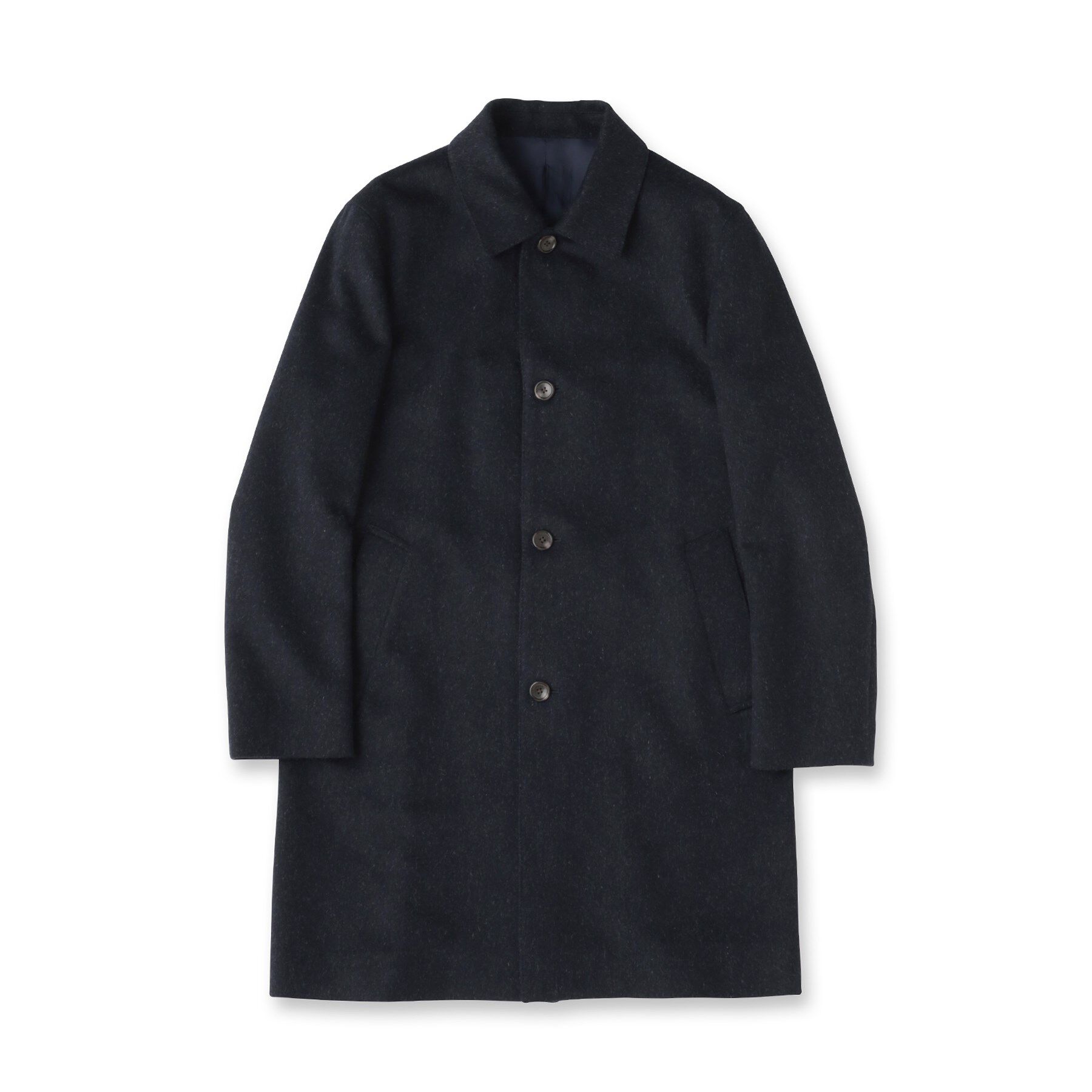 TAKEO KIKUCHI「カシミヤブレンド ビーバー調ステンカラーコート」|ステンカラーコート|