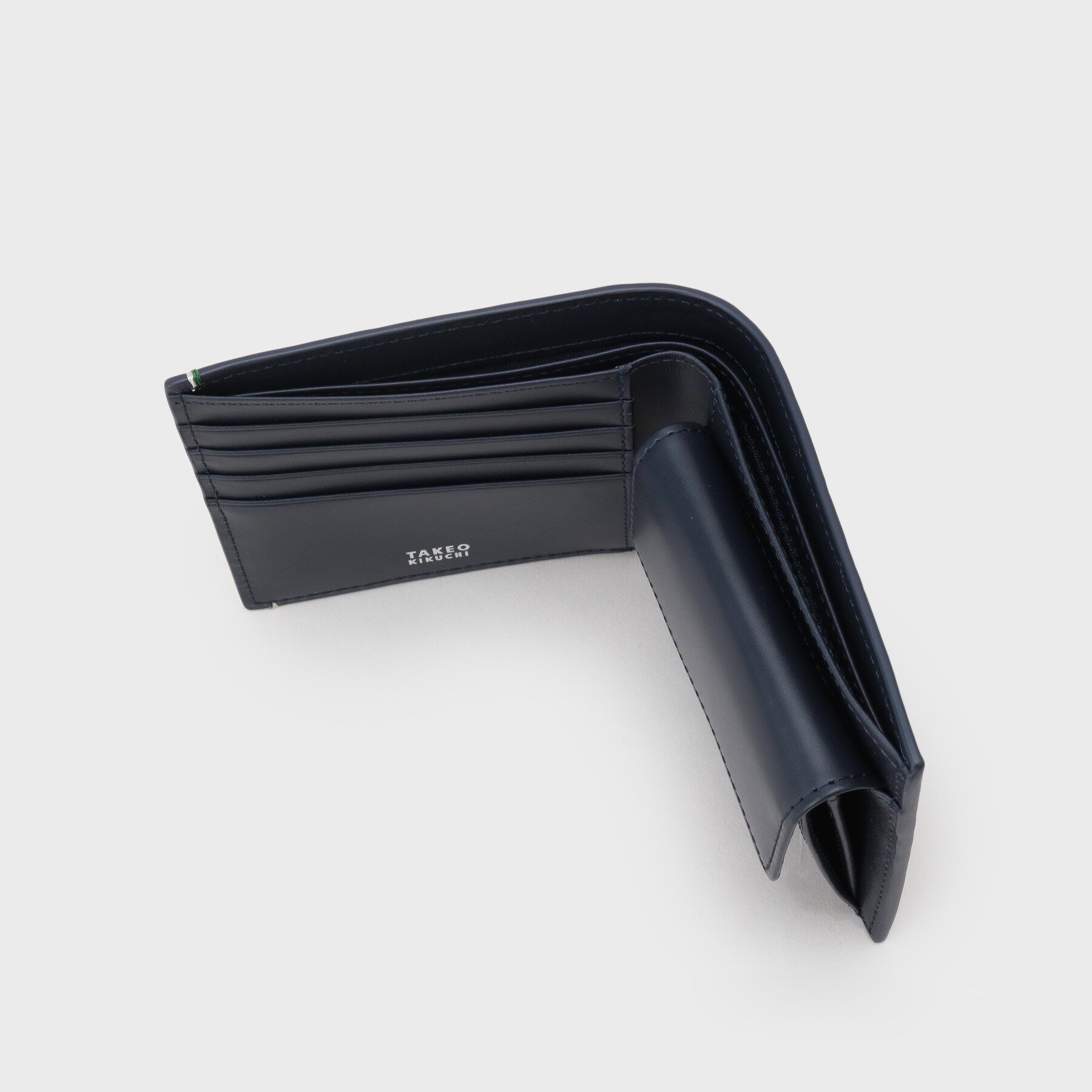 TAKEO KIKUCHI「水シボレザー2つ折り財布」|財布|