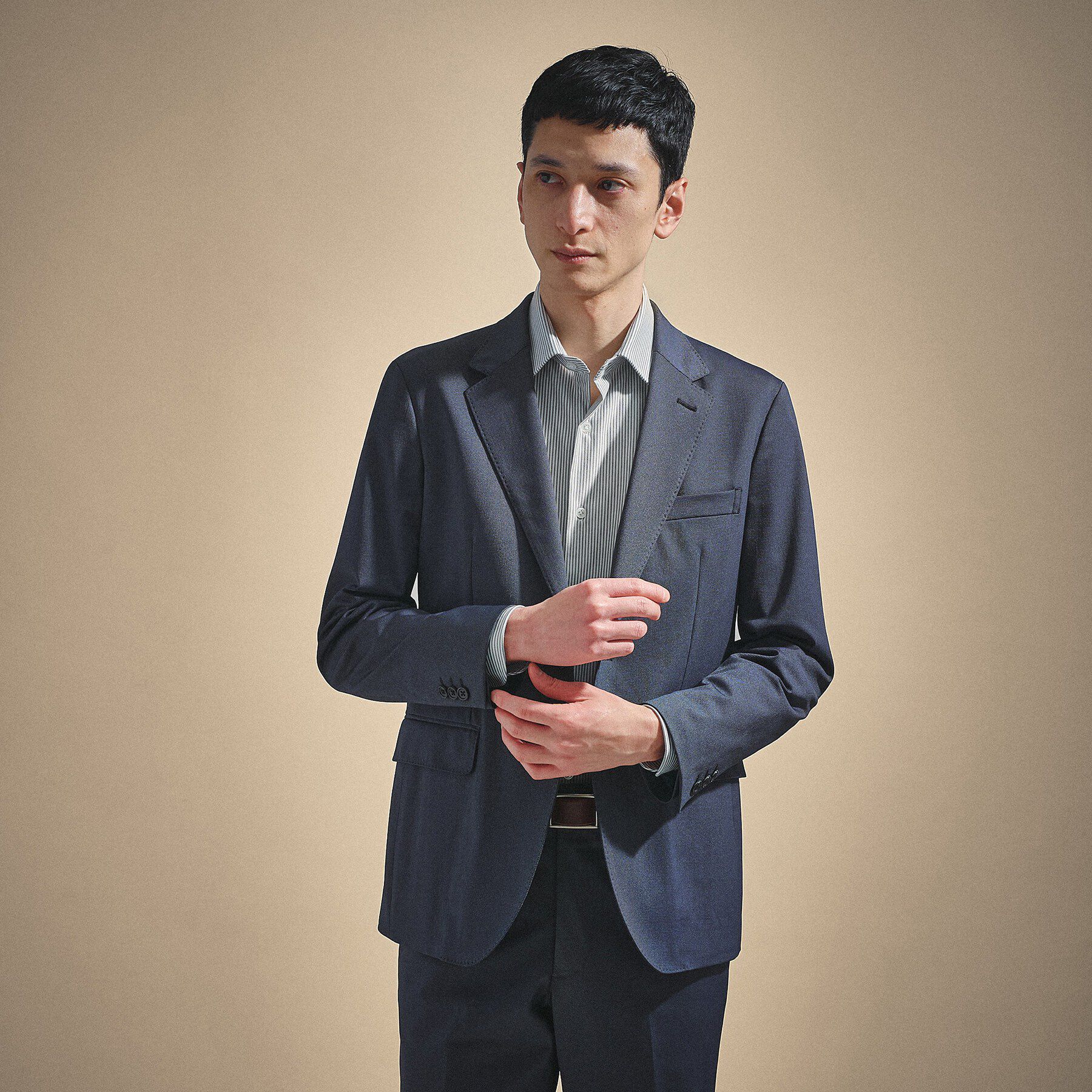 TAKEO KIKUCHI「None Of Stress ライト ジャケット」|テーラードジャケット|ブルー(093)