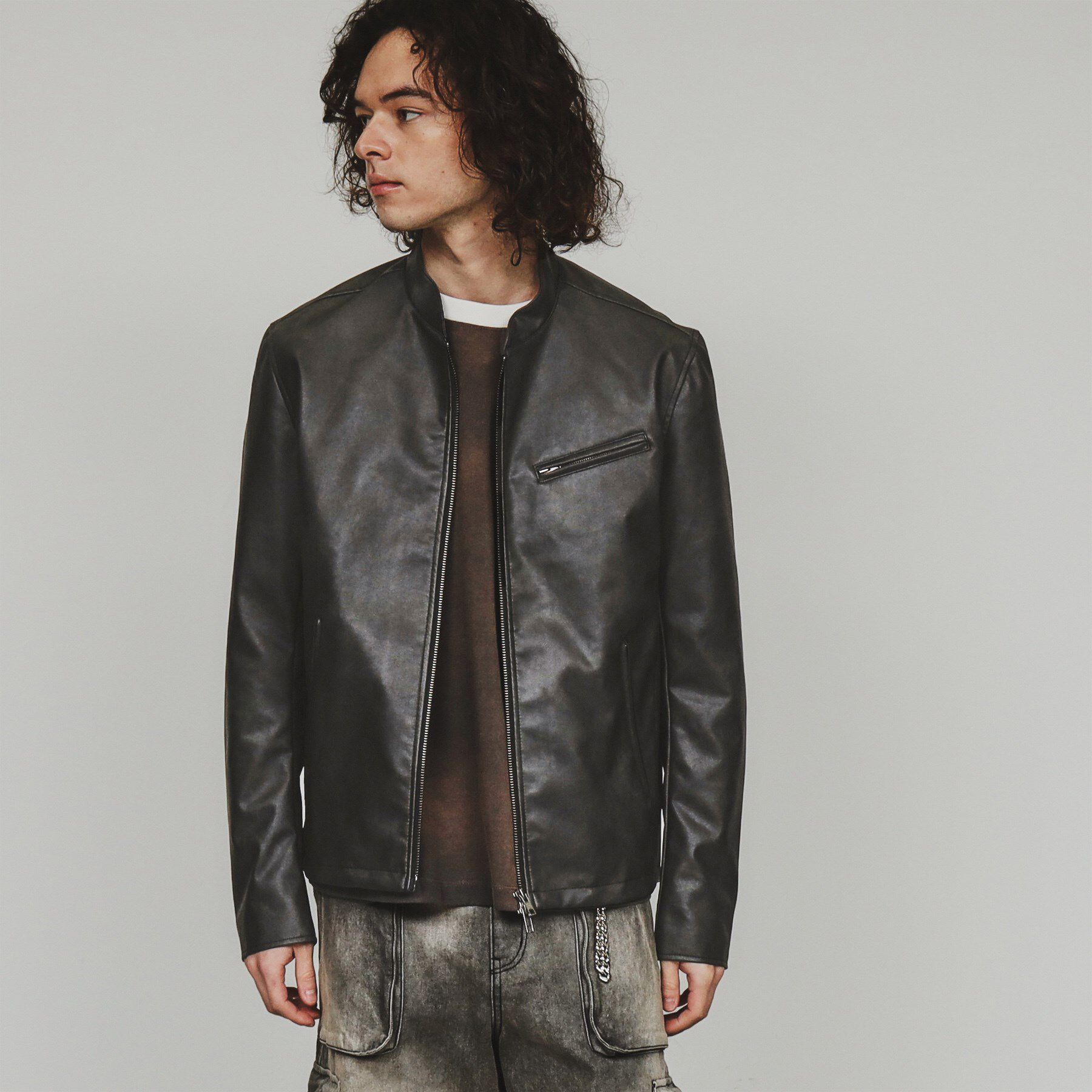 tk.TAKEO KIKUCHI「シングルライダースジャケット」|ライダースジャケット|