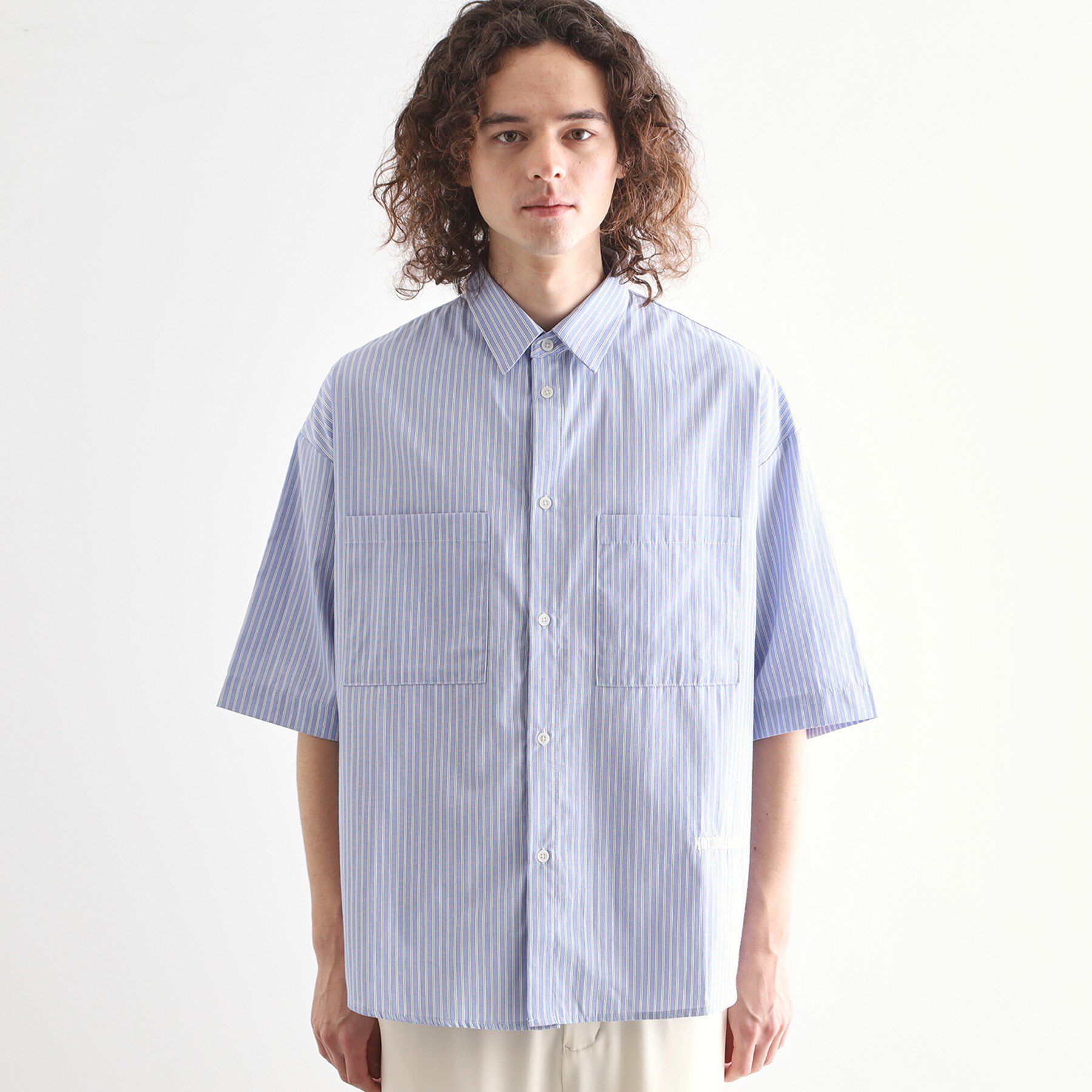 tk.TAKEO KIKUCHI「ストライプ刺繍シャツ」|シャツ・ブラウス|