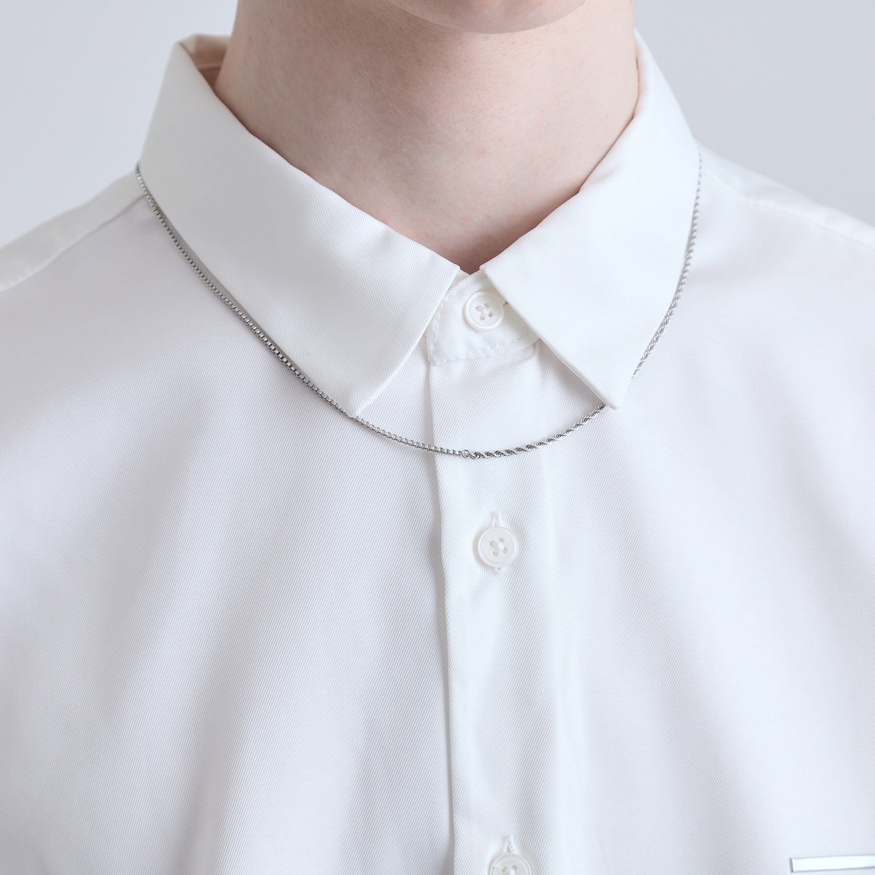 tk.TAKEO KIKUCHI「【ステンレス】ナローコンビネックレス」|ネックレス|