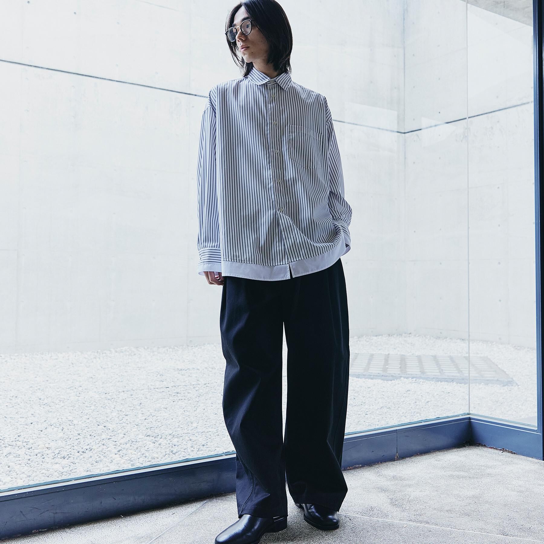 tk.TAKEO KIKUCHI「レイヤードストライプシャツ」|シャツ・ブラウス|