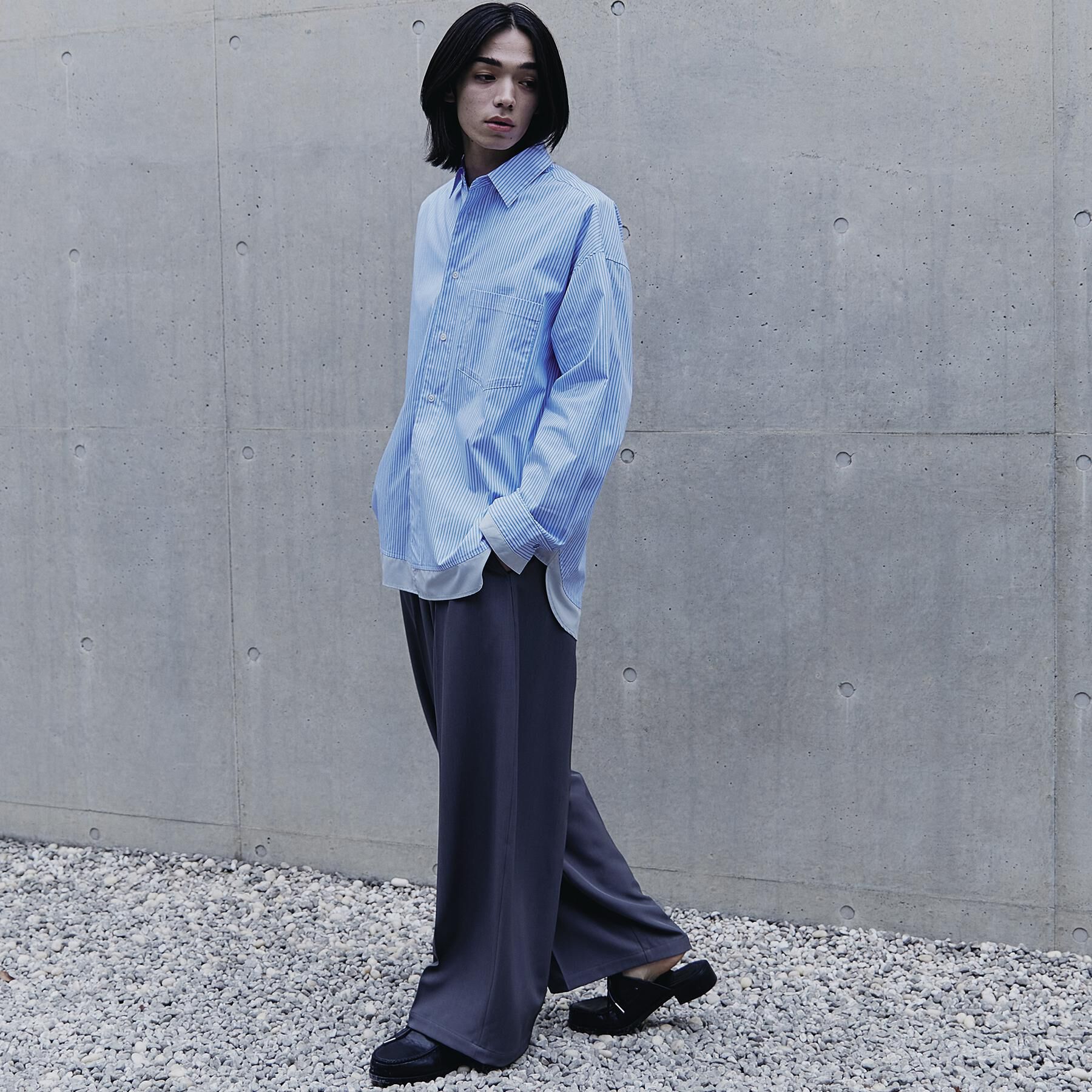 tk.TAKEO KIKUCHI「レイヤードストライプシャツ」|シャツ・ブラウス|