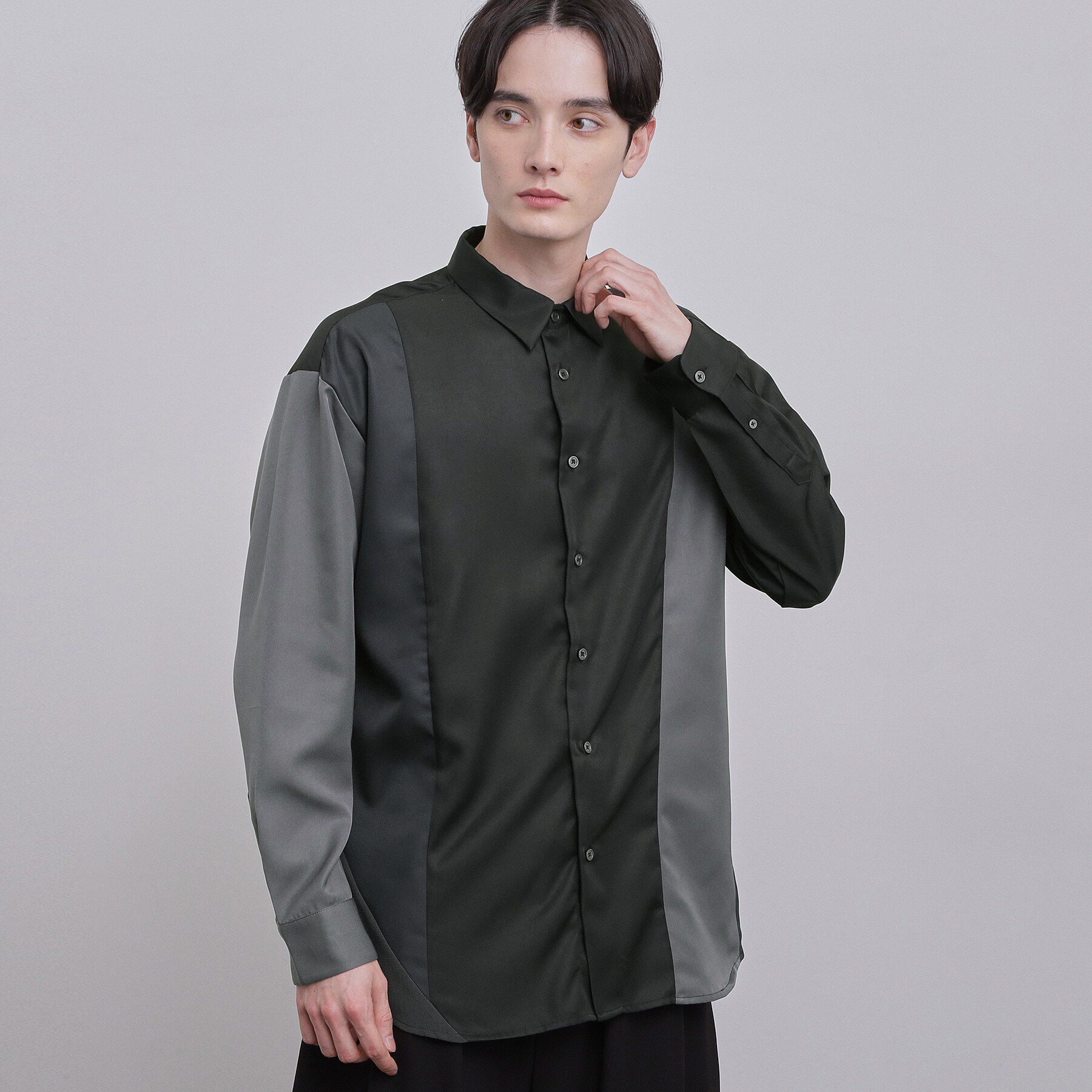 tk.TAKEO KIKUCHI「ダイアゴナル切り替えシャツ」|シャツ・ブラウス|