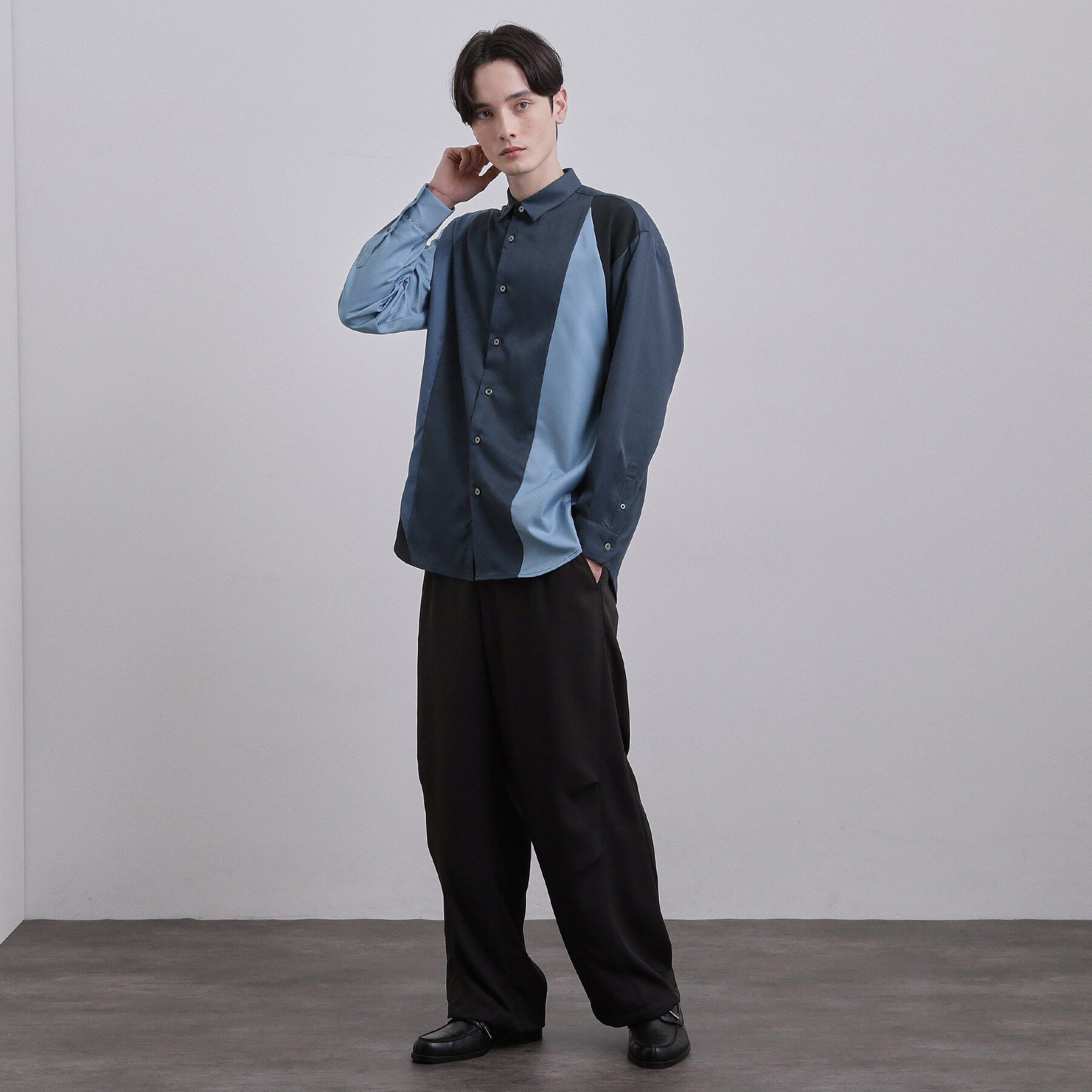 tk.TAKEO KIKUCHI「ダイアゴナル切り替えシャツ」|シャツ・ブラウス|