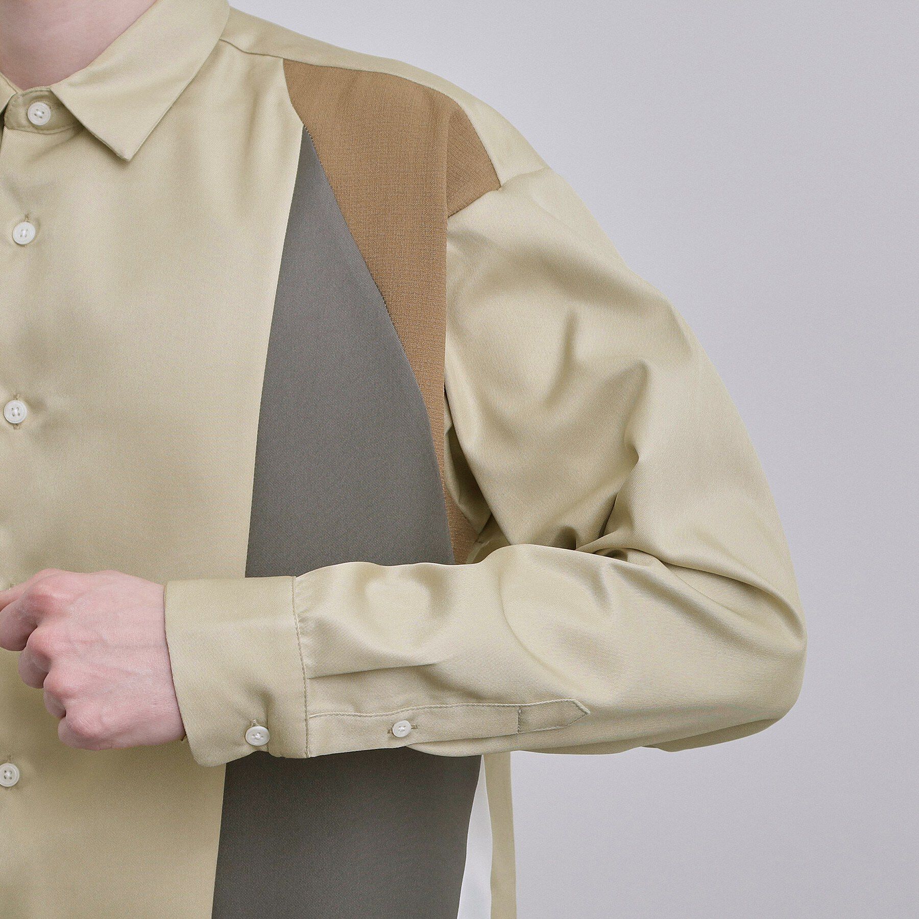 tk.TAKEO KIKUCHI「ダイアゴナル切り替えシャツ」|シャツ・ブラウス|