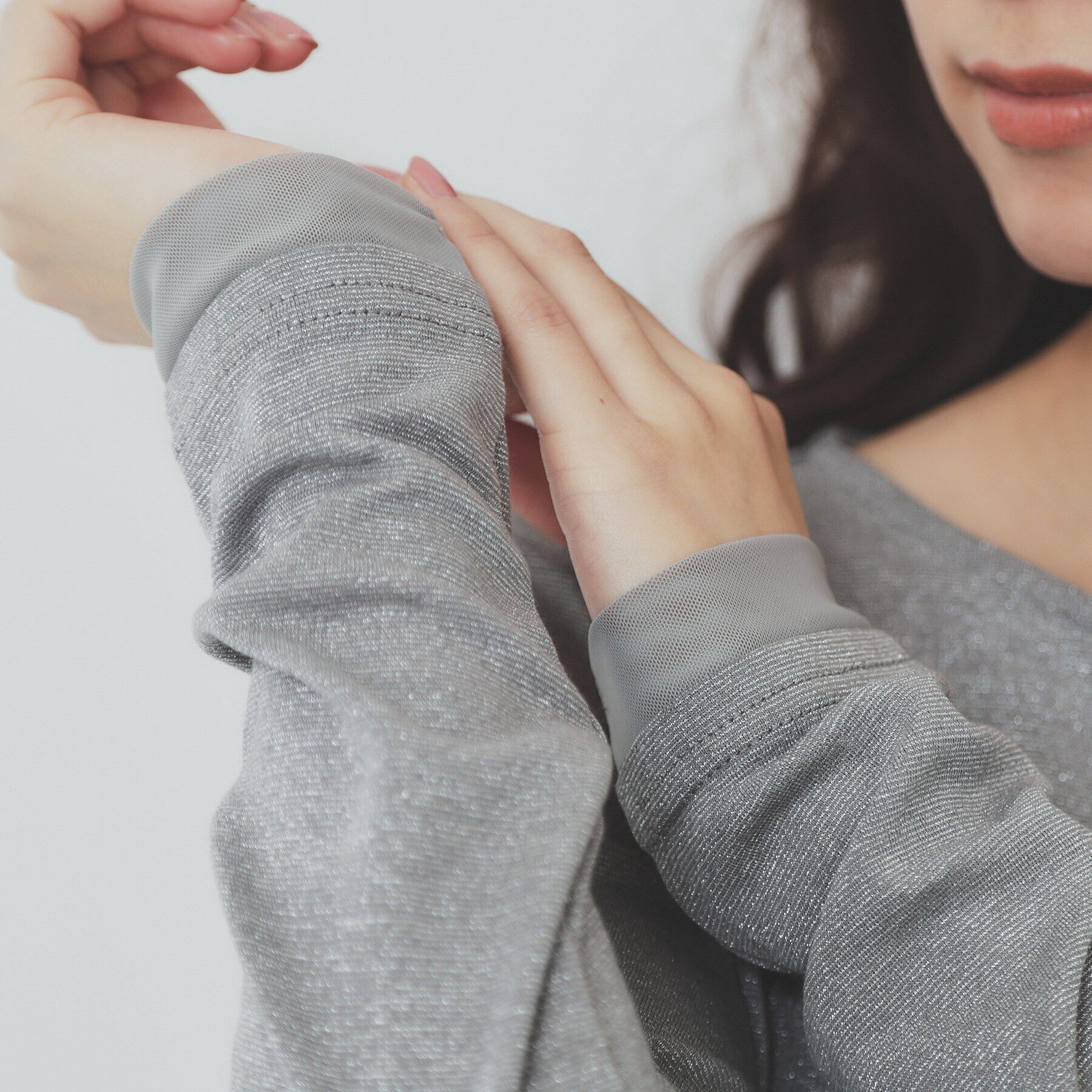 index「ラメシアーチュールトップス【洗濯機洗い可】」|Tシャツ・カットソー|