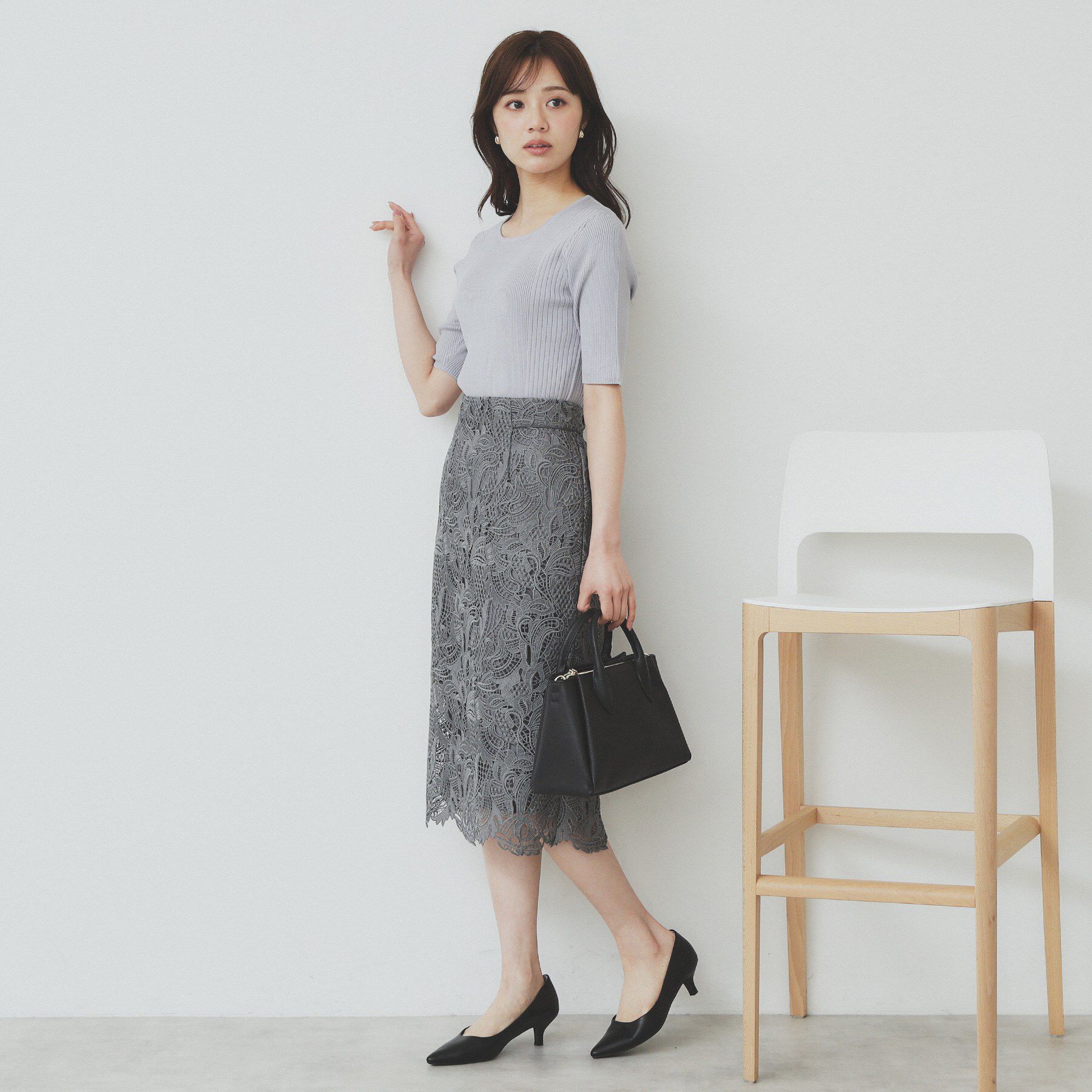 index「リブケーブルニット【洗濯機洗い可】」|ニット・セーター|